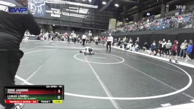 76 lbs Champ. Round 1 - Lukas Lomeli, Shelton Wrestling Academy vs Zeke Jansing, Prodigy Elite