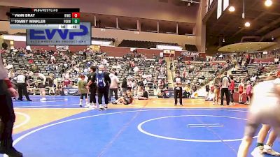 96 lbs Cons. Round 3 - Tommy Winkler, Prairie Grove Youth Wrestling vs Vann Bray, Rogers Iron Wrestling Club