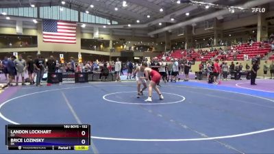 132 lbs Cons. Round 2 - Landon Lockhart, CO vs Brice Lozinsky, OK