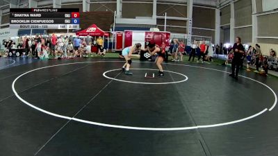 135 lbs Quarters - Shayna Ward, California vs Brooklin Cienfuegos, California