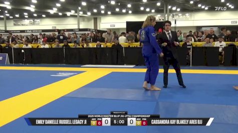 Cassandra Kay Blakely Ares BJJ vs Emily Danielle Russell Legacy Ji 2025 World Master IBJJF Jiu-Jitsu Championship