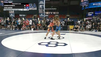 157 lbs Champ. Rd Of 16 - Aaron Schmitz, Montana vs Jake Austin, Florida