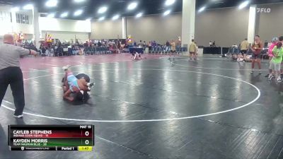 157 lbs Round 4 (6 Team) - Cayleb Stephens, Indiana Goon Squad vs Kayden Morris, Team Nauman Blue