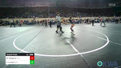 90 lbs Quarterfinal - Makynli Waggnor, Scissortail Wrestling Club vs Emerson Luxton, Bartlesville Wrestling Club