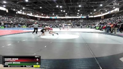 150 lbs Champ. Round 1 - Kaiser Henne, Nampa Christian vs Jaxson Brooks, Rigby