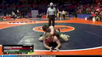 2 lbs Champ. Round 1 - Jackson Funderburg, Sycamore (hs) vs Alex Goworowski, Chicago (St. Patrick)