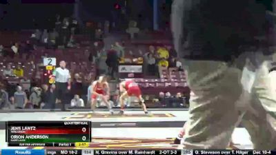 133 lbs Quarterfinal - Jens Lantz, Wisconsin vs Orion Anderson, Maryland