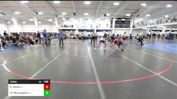 100 lbs Semifinal - Kennedie Davis, Bridgewater-Raynham vs Sara McLaughlin, Scituate