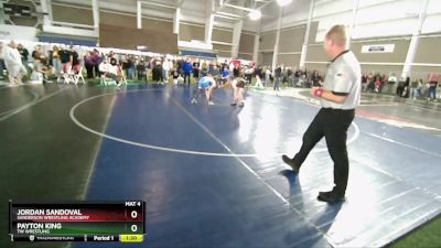 108 lbs Cons. Round 4 - Jordan Sandoval, Sanderson Wrestling Academy vs Payton King, TW Wrestling