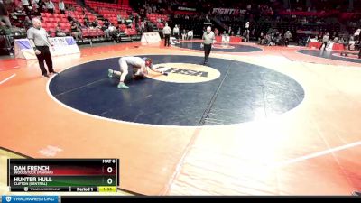 1A 190 lbs Cons. Round 2 - Dan French, Woodstock (Marian) vs Hunter Hull, Clifton (Central)