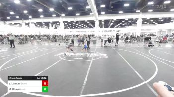 58 lbs Consolation - Violet Lambert, Rancho Bernardo WC vs Moira Bhave, Rancho Bernardo WC