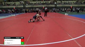 160 lbs Quarterfinal - Eli Maier, Sarbacker Wrestling Academy vs Max Sundquist, Kingsford