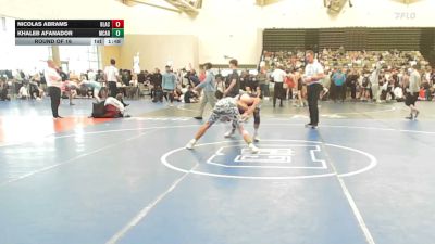 150-I lbs Round Of 16 - Nicolas Abrams, Black Sheep WC vs Khaleb Afanador, Mac Arthur