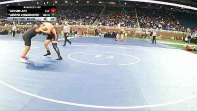 D3-285 lbs Cons. Round 2 - Joseph Abramovitch, Armada vs Adrian Lara, Hart HS