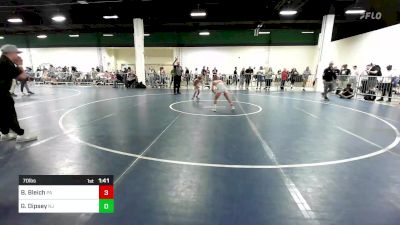 70 lbs Round Of 16 - Bradey Bleich, PA vs Georgie Dipsey, NJ