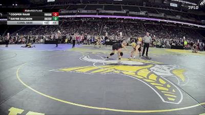 D4-126 lbs Cons. Semi - Dayne Gillison, Benzie Central vs Cooper Raab, Powers North Central