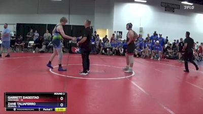 250 lbs Round 2 (8 Team) - Garrett Dagestad, Wisconsin vs Zane Taliaferro, Georgia
