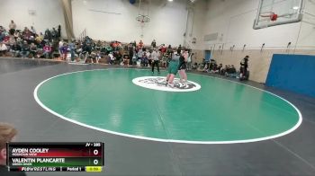 285 lbs Cons. Round 3 - Ayden Cooley, Mountain View vs Valentin Plancarte, Green River