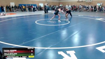 120lbs Champ. Round 2 - Olivia Vignere, University (Girls) vs Halle Boyland, Lake Stevens (Girls)