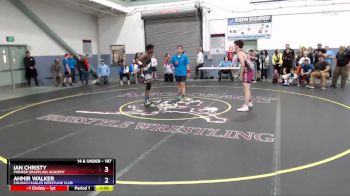 187 lbs 3rd Place Match - Ian Christy, Pioneer Grappling Academy vs Ahmir Walker, Chugach Eagles Wrestling Club