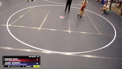 63 lbs Quarterfinal - Karter Sohn, JARO Wrestling Academy vs Asher Johnson, Owatonna Wrestling Association