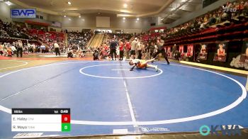 85 lbs Consi Of 4 - Easton Haley, Coweta Tiger Wrestling vs Ried Mayo, Tonkawa Takedown Club