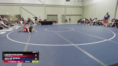 120 lbs Semis & 1st Wrestleback (8 Team) - Carter Foglesong, Missouri vs Waylon Rogers, Virginia Red