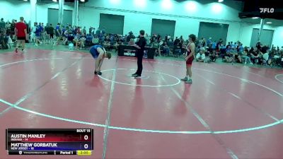 165 lbs Placement Matches (8 Team) - Austin Manley, Indiana vs Matthew Gorbatuk, New Jersey