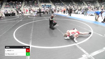 80 lbs Quarterfinal - Liam Ward, Terminator Wrestling Academy vs Nash Maynard, Claremore Wrestling Club