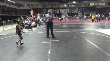 49 lbs 3rd Place - Adrian Davila, Cobre Wrestling Jr Program vs Isaiah Baca, New Mexico Bad Boyz
