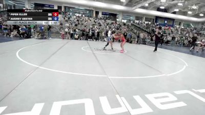 105 lbs 1st Place Match - Piper Eller, Sanderson Wrestling Academy vs Audrey Deeter, Sanderson Wrestling Academy