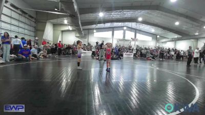 49 lbs Round Of 16 - Eagan Luxton, Raw Wrestling Club vs Huxtyn Thompson, Bristow Elementary Wrestling Club