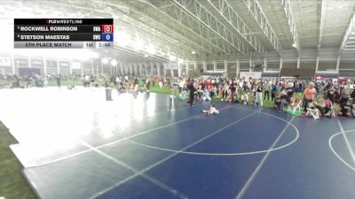 45 lbs 5th Place Match - Rockwell Robinson, Sanderson Wrestling Academy vs Stetson Maestas, Stallions Wrestling Club