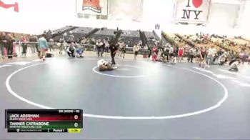 93 lbs Semifinal - Jack Aderman, Olean Wrestling vs Tanner Catrabone, Spartan Wrestling Club