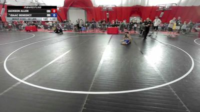 80 lbs Quarters - Jackson Allen, Callan Wrestling Academy vs Isaac Benedict, Sebolt Wrestling Academy