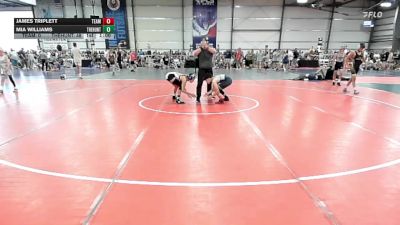 95 lbs Rr Rnd 3 - James Triplett, Team Germantown vs Mia Williams, The Hunt Wrestling Club Black