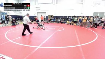 126 lbs Semifinal - Zoe Sykes, Front Royal WC-MS vs Landen Hawes, EP Rattlers-MS