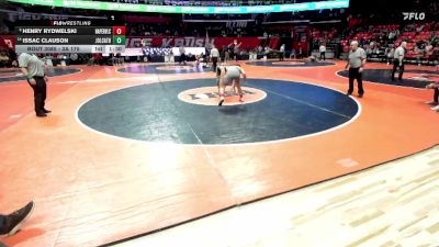 3A 175 lbs Champ. Round 1 - Henry Rydwelski, Naperville (Central) vs Issac Clauson, Joliet (Catholic Academy)