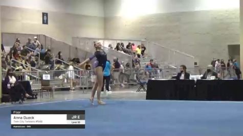 Anna Dueck - Floor, Twin City Twisters #549 - 2021 USA Gymnastics Development Program National Championships