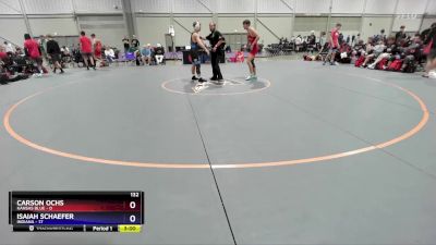 132 lbs 4th Wrestleback (16 Team) - Carson Ochs, Kansas Blue vs Isaiah Schaefer, Indiana