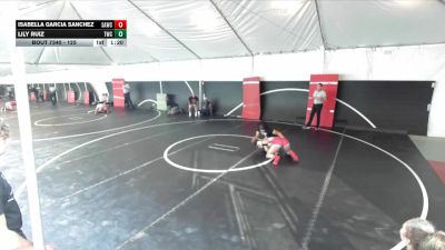 125 lbs Semifinal - Lily Ruiz, Threshold Wrestling Club vs Isabella Garcia Sanchez, Santa Ana Wrestling Club