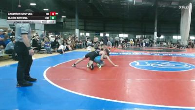 120 lbs Cons. Round 3 - Caedmon Stoyles, Charleston vs Jacob Bothell, Grizzly Wrestling Club