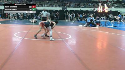 Rookie 3-5 84 Semifinal - Mason O`Neal, Virginia Beach Fighthouse vs John Gieffels, Cavalier Wrestling Club
