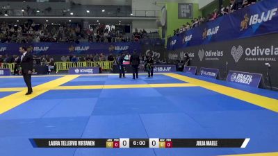 Julia Maele vs Laura Tellervo Virtanen 2025 European Jiu-Jitsu IBJJF Championship