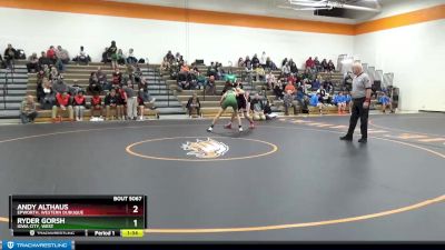 JV Boys-4 lbs Round 5 - Andy Althaus, Epworth, Western Dubuque vs Ryder Gorsh, Iowa City, West