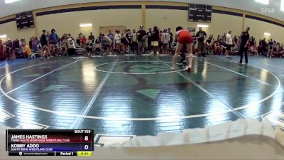 190 lbs Cons. Round 3 - James Hastings, Terre Haute Northside Wrestling Club vs Kobby Addo, South Bend Wrestling Club