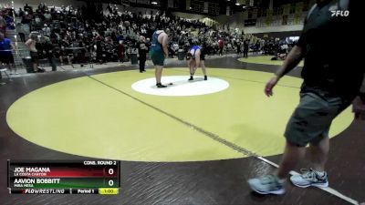 285 lbs Cons. Round 2 - Aavion Bobbitt, Mira Mesa vs Joe Magana, La Costa Canyon