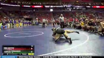 182 lbs Quarterfinal - Landon Fernandez, 1-Don Bosco vs Ben Saxton, 8-Emmetsburg