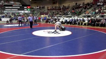 5A 132 lbs 1st Place Match - Dakota Fenwick, Van Buren vs Brayden Stockton, Greenwood