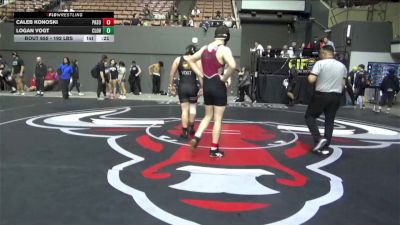 192 lbs Consi Of 8 #1 - Caleb Konoski, Paso Robles vs Logan Vogt, Clovis West